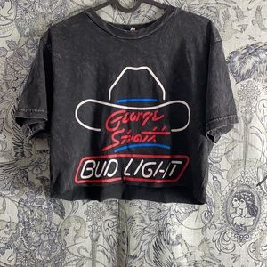 Bud light vintage T-shirt cropped